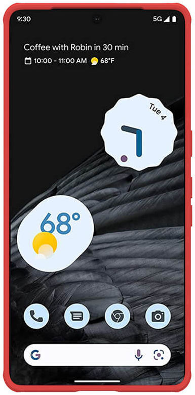 Nillkin Super Frosted Shield Google Pixel 7 Pro Hoesje Rood afbeelding 2