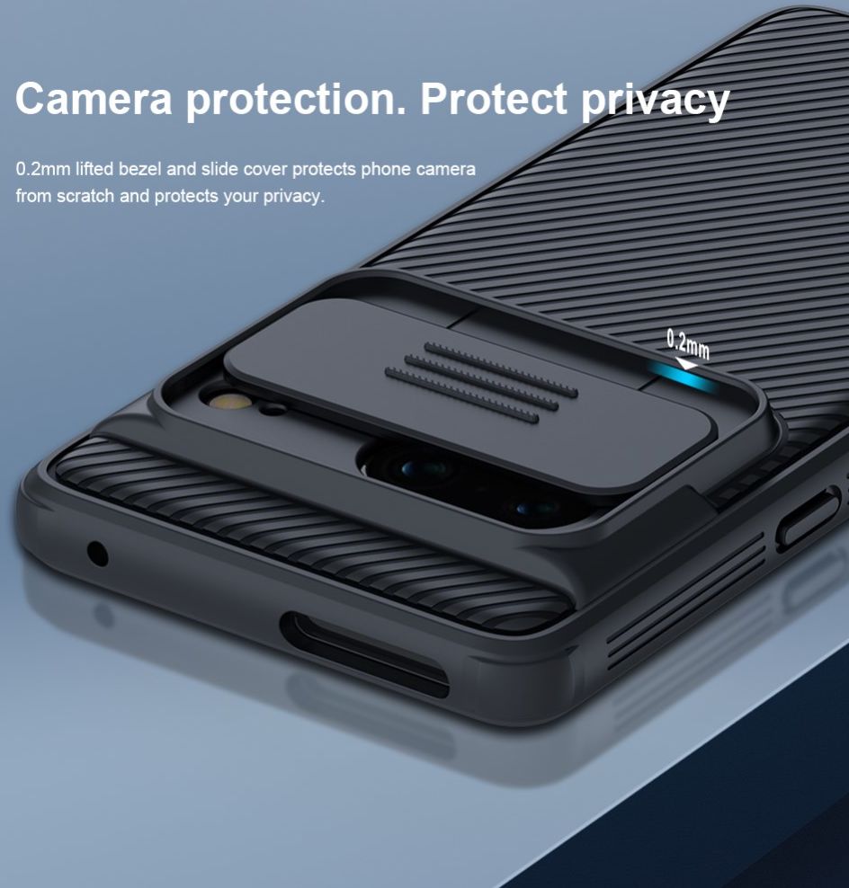 Nillkin CamShield Google Pixel 7 Hoesje met Camera Slider Blauw afbeelding 4