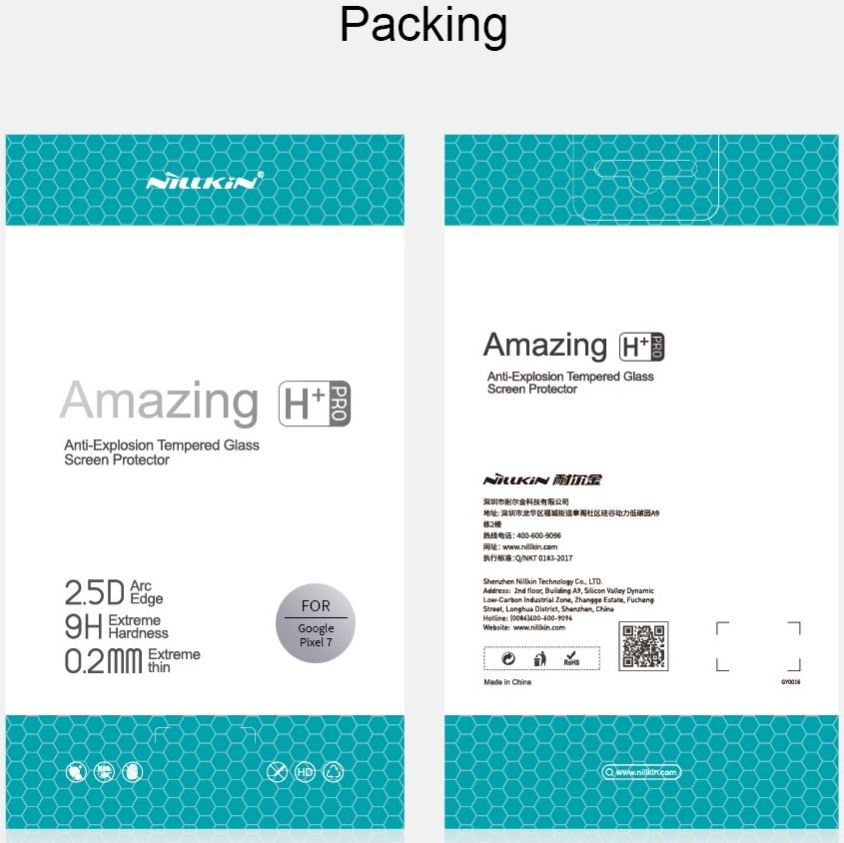Nillkin H+ Pro Google Pixel 7 Screen Protector 9H Tempered Glass afbeelding 14