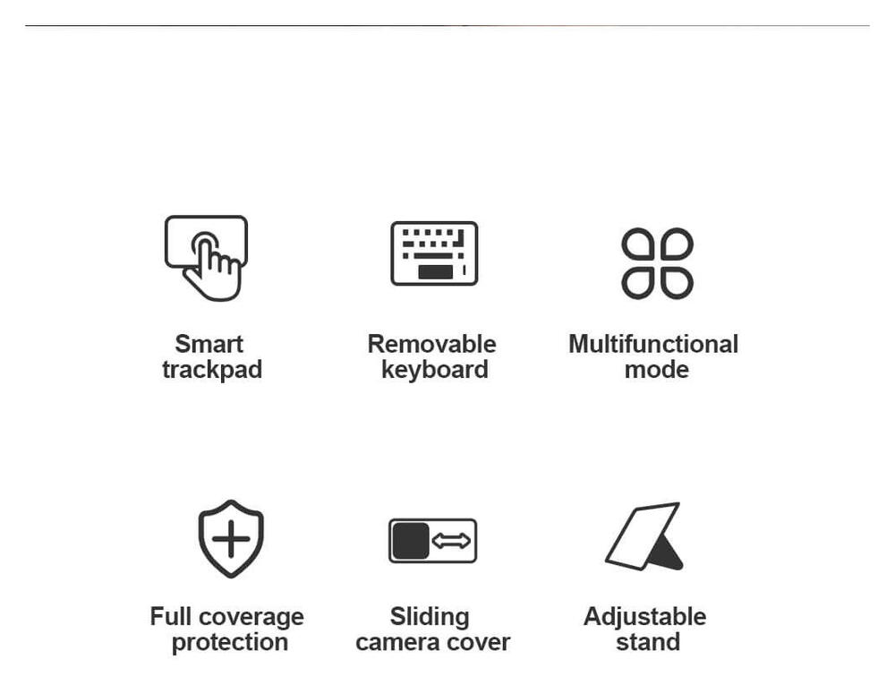 Nillkin Apple iPad 11 (2025) / 10.9 (2022) Bumper Hoes met Bluetooth Toetsenbord afbeelding 21