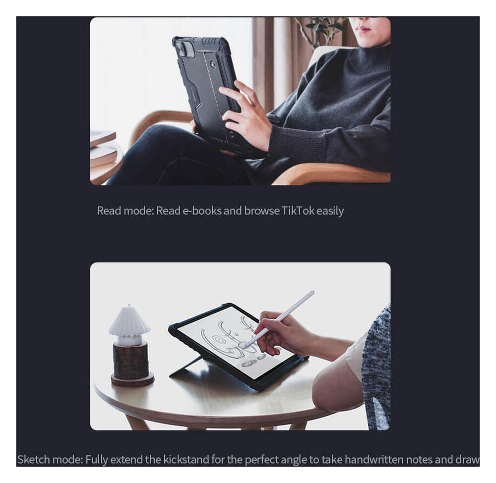 Nillkin Apple iPad 11 (2025) / 10.9 (2022) Bumper Hoes met Bluetooth Toetsenbord afbeelding 9