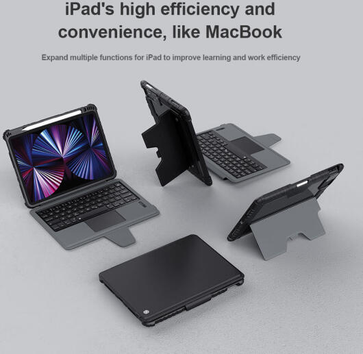 Nillkin Apple iPad 11 (2025) / 10.9 (2022) Bumper Hoes met Bluetooth Toetsenbord afbeelding 7