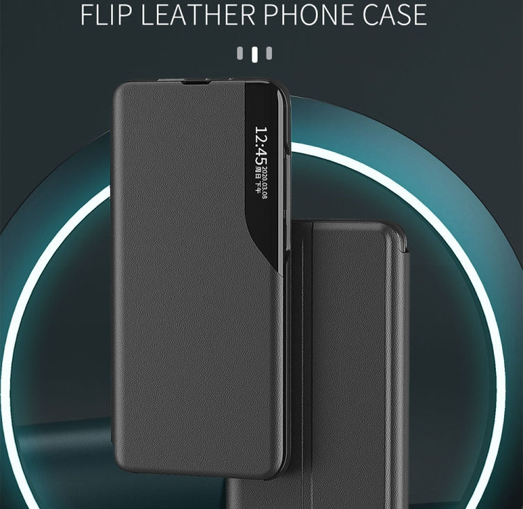 Xiaomi Redmi A1 / A2 Hoesje Book Case met Side Display Blauw afbeelding 2