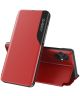 Xiaomi Poco M5 Hoesje Book Case met Side Display Rood