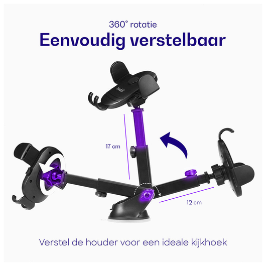Buddi Way Universele Telefoonhouder Auto Dashboard/Raam met Zuignap afbeelding 7