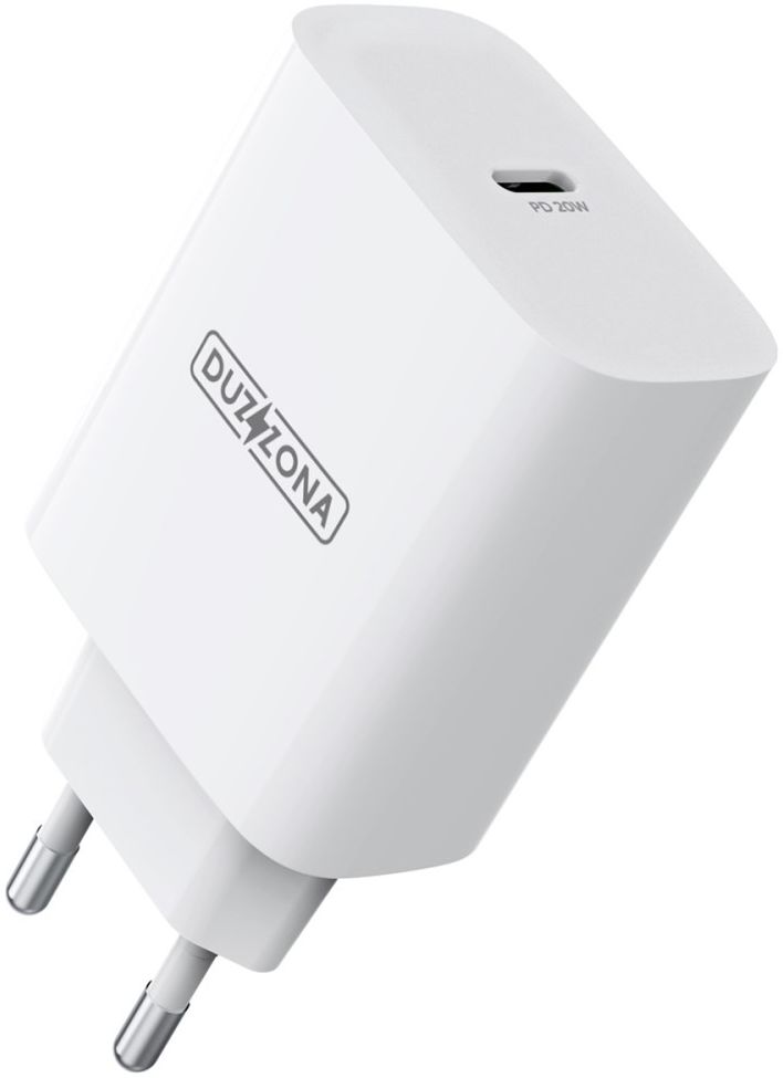 Duzonna T3 20W USB-C Snellader Power Delivery Adapter Fast Charge Wit afbeelding 1