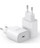Duzonna T6 25W USB-C Snellader Power Delivery Adapter Fast Charge Wit