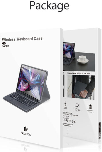 Dux Ducis Apple iPad 11 (2025) / 10.9 (2022) Hoes Bluetooth Toetsenbord Zwart afbeelding 12