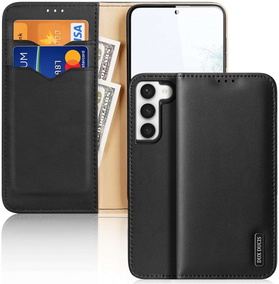 Dux Ducis Hivo Samsung Galaxy S23 Plus Hoesje RFID Book Case Zwart afbeelding 1