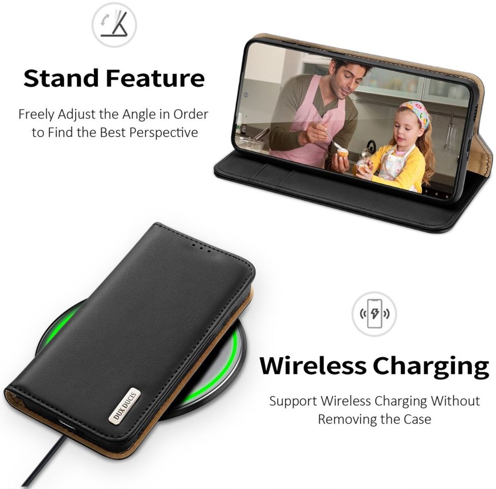 Dux Ducis Hivo Samsung Galaxy S23 Plus Hoesje RFID Book Case Zwart afbeelding 6