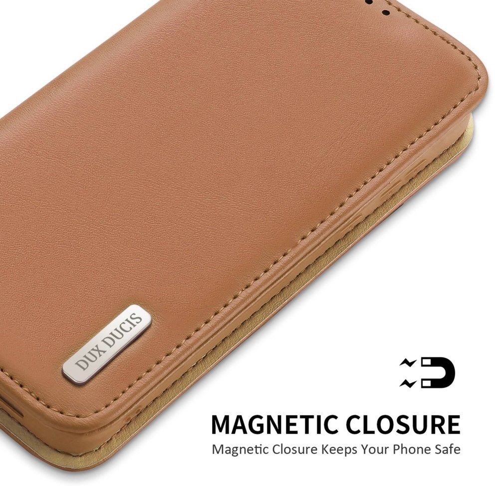 Dux Ducis Hivo Samsung Galaxy S23 Plus Hoesje RFID Book Case Bruin afbeelding 5