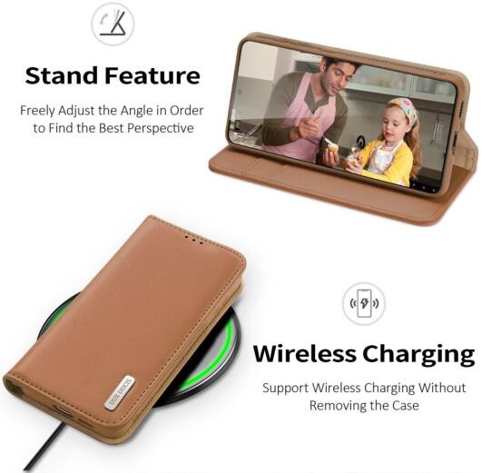 Dux Ducis Hivo Samsung Galaxy S23 Plus Hoesje RFID Book Case Bruin afbeelding 6