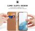 Dux Ducis Hivo Samsung Galaxy S23 Plus Hoesje RFID Book Case Bruin afbeelding 2