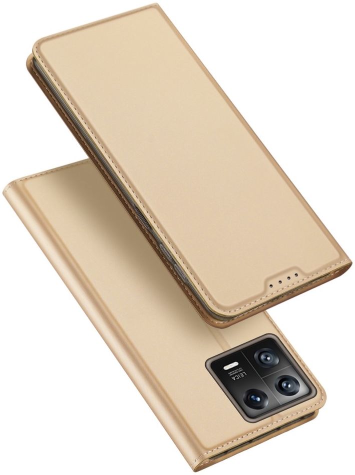 Dux Ducis Skin Pro Xiaomi 13 Hoesje Portemonnee Book Case Goud afbeelding 4