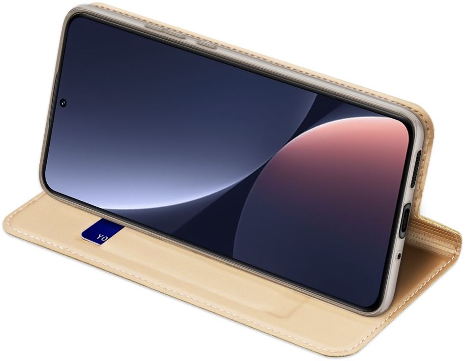 Dux Ducis Skin Pro Xiaomi 13 Hoesje Portemonnee Book Case Goud afbeelding 5