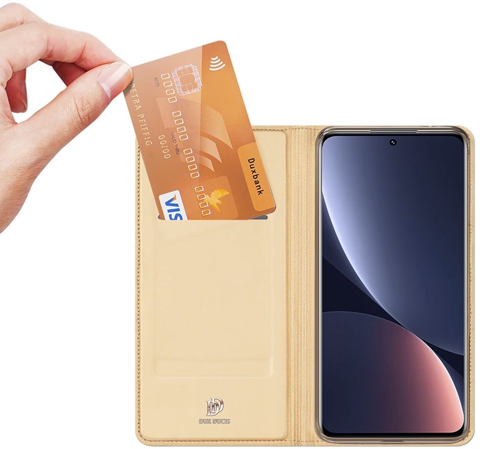 Dux Ducis Skin Pro Xiaomi 13 Pro Hoesje Portemonnee Book Case Goud afbeelding 2