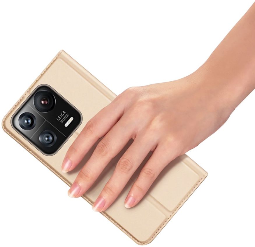 Dux Ducis Skin Pro Xiaomi 13 Pro Hoesje Portemonnee Book Case Goud afbeelding 10