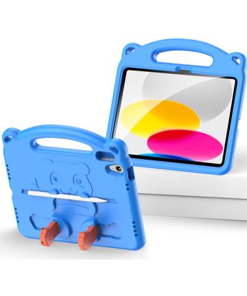 Dux Ducis Panda Apple iPad 10.9 (2022) Kinder Tablethoes Blauw Hoesjes