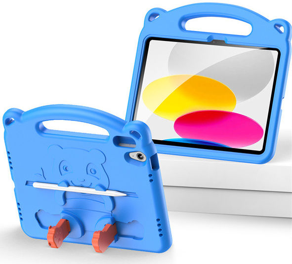 Dux Ducis Panda Apple iPad 11 (2025) / 10.9 (2022) Kinder Tablethoes Blauw afbeelding 1