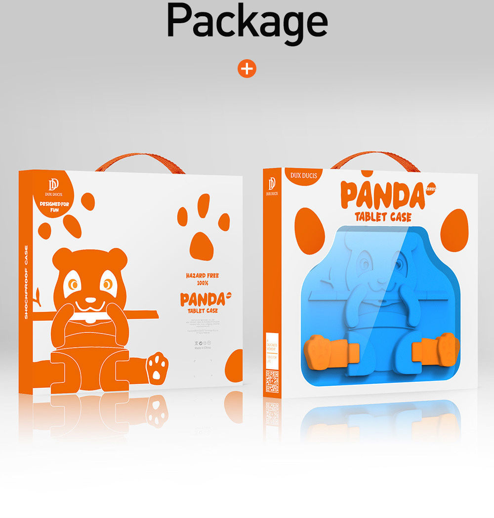 Dux Ducis Panda Apple iPad 11 (2025) / 10.9 (2022) Kinder Tablethoes Blauw afbeelding 17