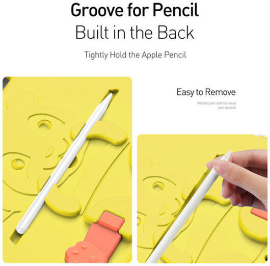 Dux Ducis Panda Apple iPad 11 (2025) / 10.9 (2022) Kinder Tablethoes Roze afbeelding 5