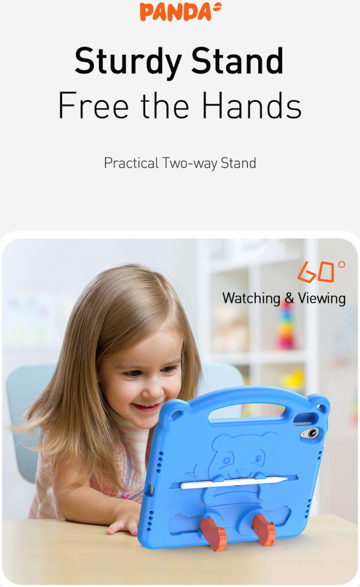 Dux Ducis Panda Apple iPad 10.9 (2022) Kinder Tablethoes Groen afbeelding 11