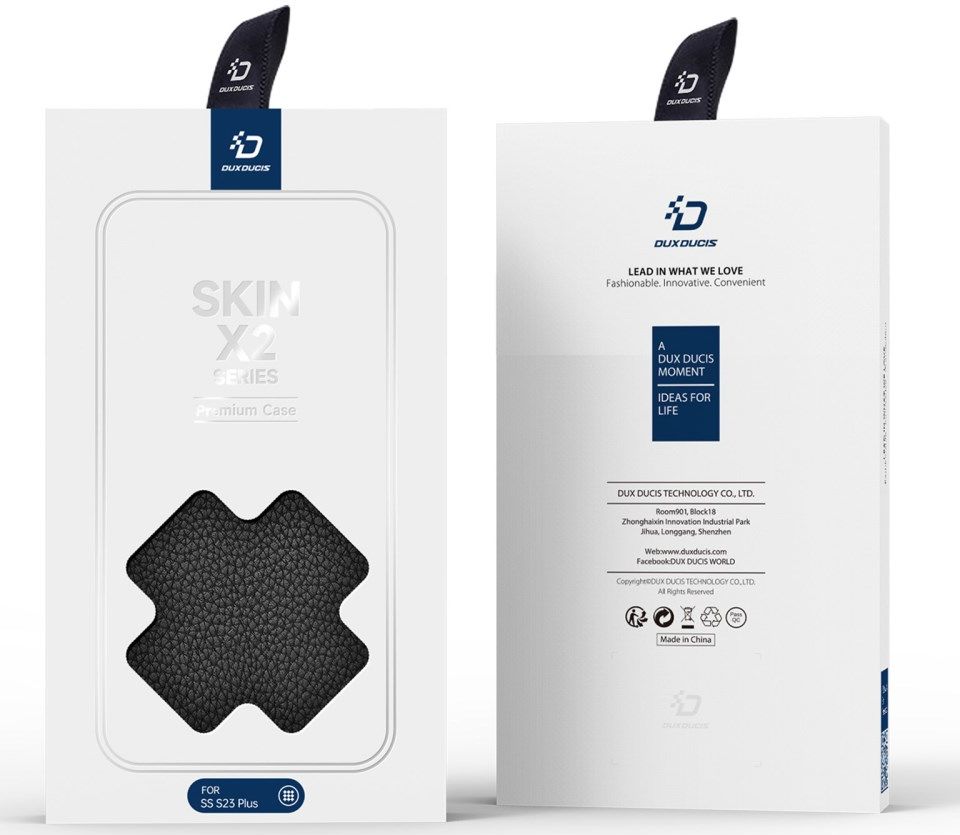 Dux Ducis Skin X2 Samsung Galaxy S23 Hoesje Book Case Zwart afbeelding 12