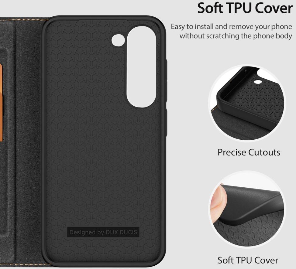 Dux Ducis Skin X2 Samsung Galaxy S23 Hoesje Book Case Zwart afbeelding 8