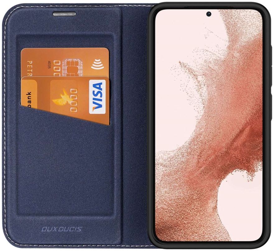 Dux Ducis Skin X2 Samsung Galaxy S23 Hoesje Book Case Blauw afbeelding 1