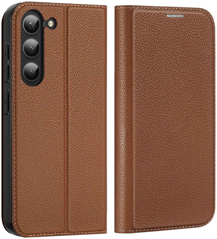 Dux Ducis Skin X2 Samsung Galaxy S23 Hoesje Book Case Bruin afbeelding 2