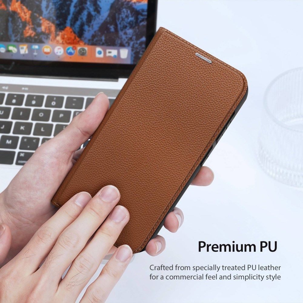 Dux Ducis Skin X2 Samsung Galaxy S23 Hoesje Book Case Bruin afbeelding 7