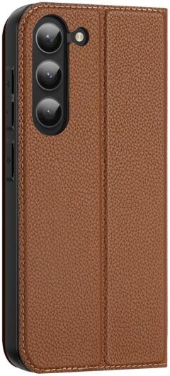 Dux Ducis Skin X2 Samsung Galaxy S23 Hoesje Book Case Bruin afbeelding 11