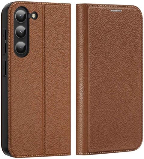 Dux Ducis Skin X2 Samsung Galaxy S23 Hoesje Book Case Bruin afbeelding 2