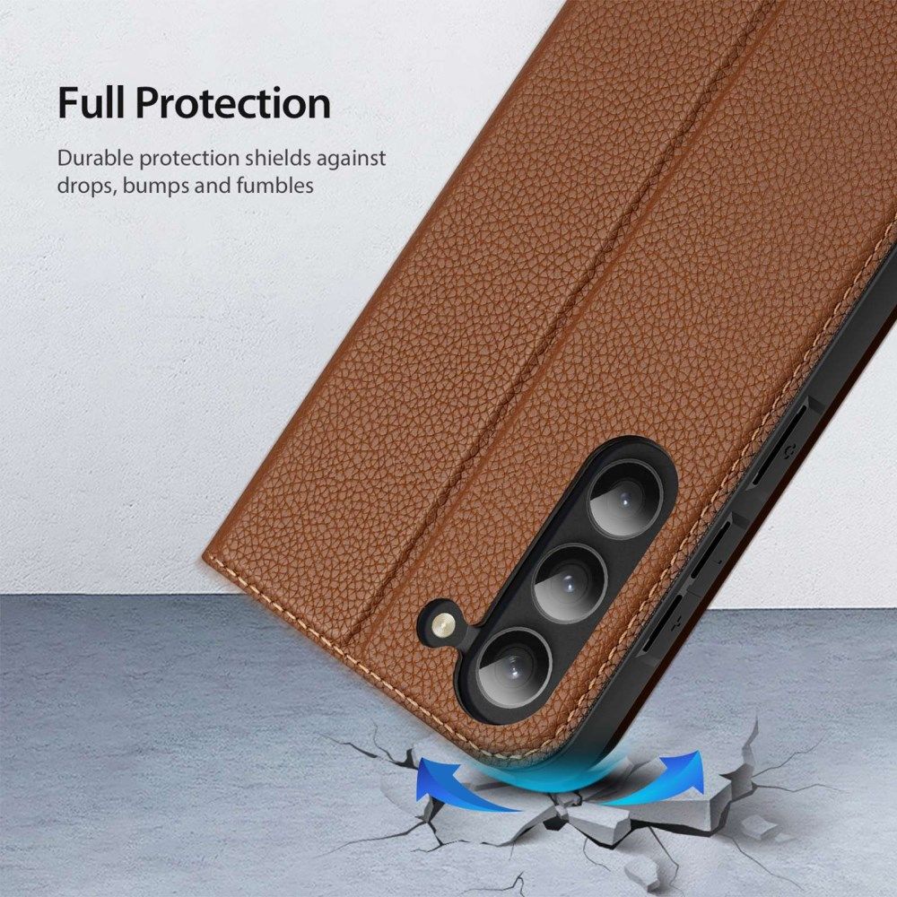Dux Ducis Skin X2 Samsung Galaxy S23 Plus Hoesje Book Case Bruin afbeelding 4