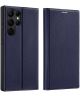 Dux Ducis Skin X2 Samsung Galaxy S23 Ultra Hoesje Book Case Blauw