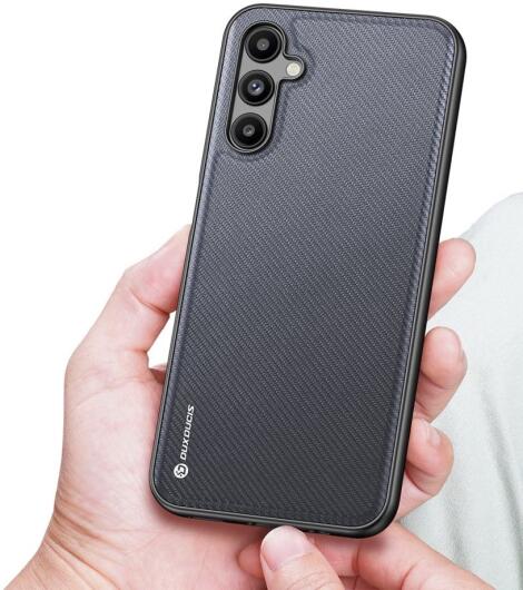 Dux Ducis Fino Samsung Galaxy A14 Hoesje Back Cover Grijs afbeelding 2