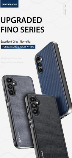 Dux Ducis Fino Samsung Galaxy A14 Hoesje Back Cover Grijs afbeelding 8