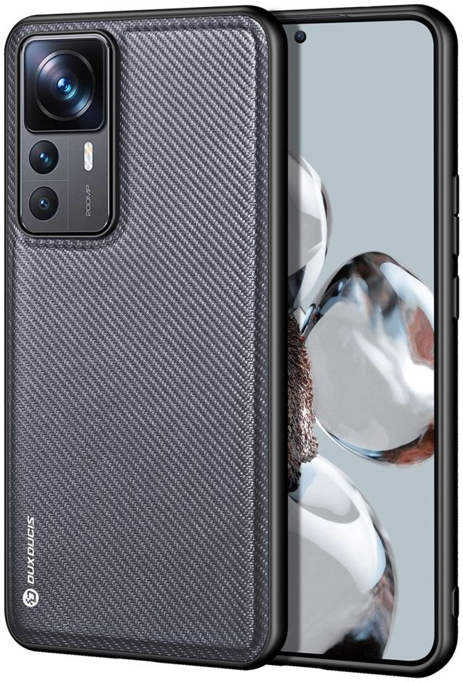 Dux Ducis Fino Xiaomi 12T / 12T Pro Hoesje Back Cover Grijs afbeelding 1