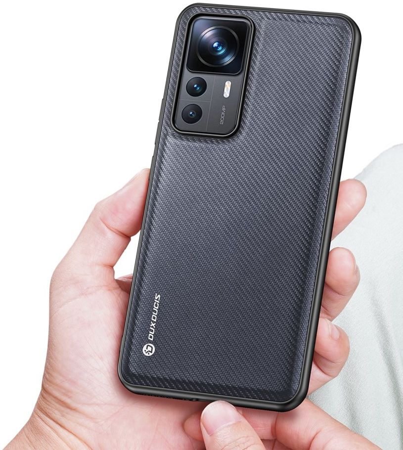 Dux Ducis Fino Xiaomi 12T / 12T Pro Hoesje Back Cover Grijs afbeelding 2