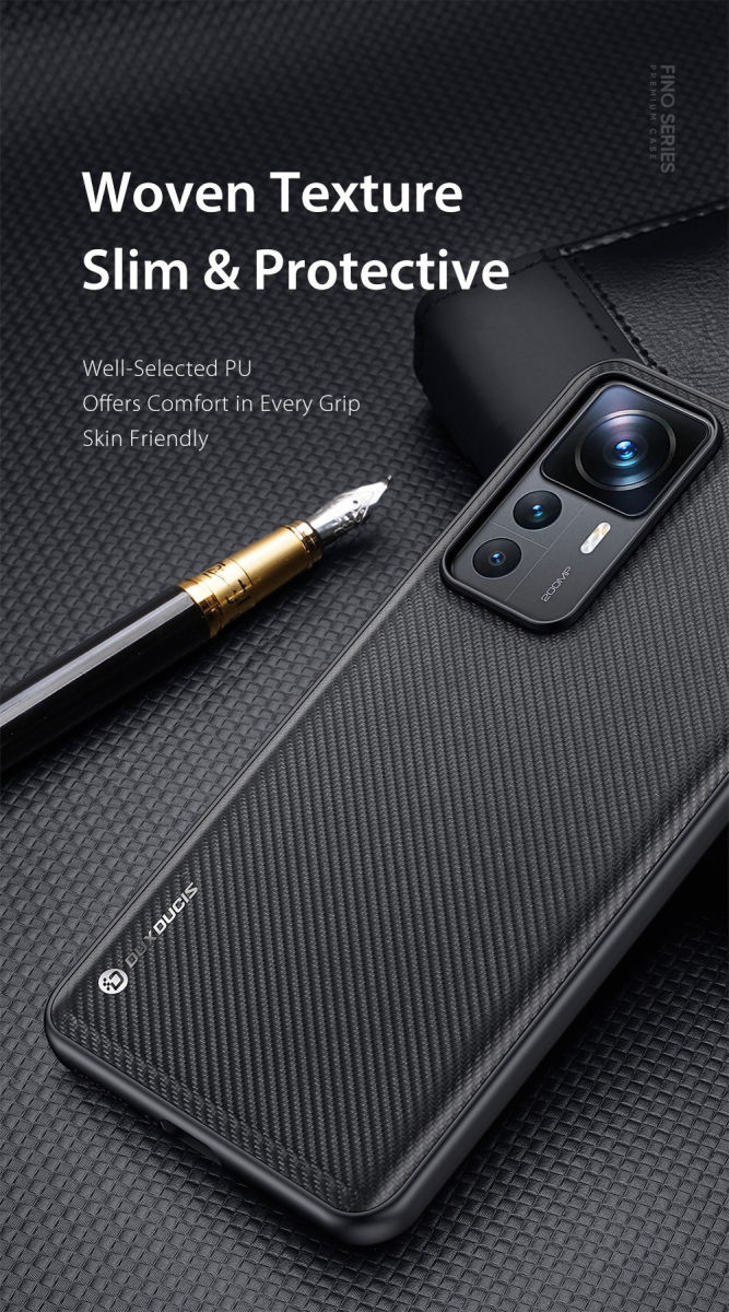 Dux Ducis Fino Xiaomi 12T / 12T Pro Hoesje Back Cover Grijs afbeelding 5