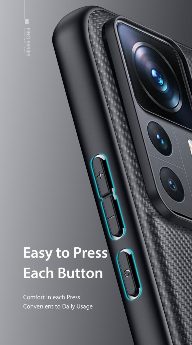 Dux Ducis Fino Xiaomi 12T / 12T Pro Hoesje Back Cover Grijs afbeelding 7