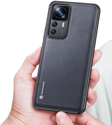 Dux Ducis Fino Xiaomi 12T / 12T Pro Hoesje Back Cover Grijs afbeelding 2