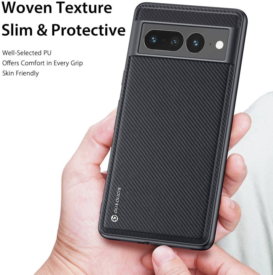 Dux Ducis Fino Google Pixel 7 Pro Hoesje Back Cover Zwart afbeelding 2