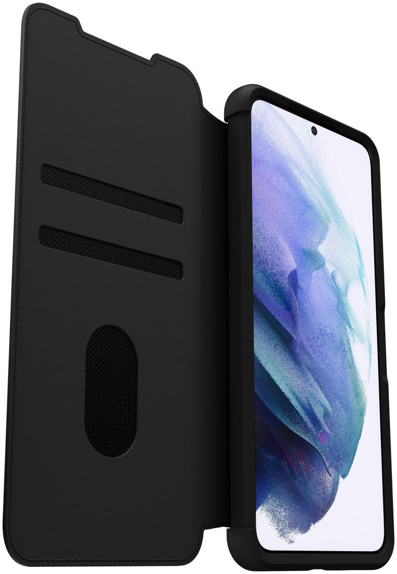 OtterBox Strada Samsung S21 Plus Hoesje Echt Leer Book Case Zwart afbeelding 4
