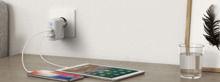 Anker PowerPort (35W) Power Delivery 3.0 USB-A en USB-C Adapter Wit afbeelding 4