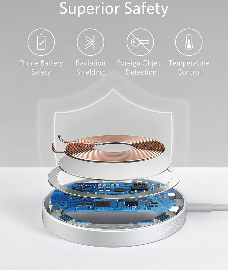 Anker PowerWave Select+ (15W) Draadloze MagSafe Oplader Zwart afbeelding 8