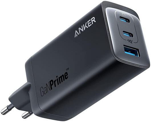 Anker 737 GaNPrime (120W) Fast Charge USB-C en USB-A Adapter Zwart afbeelding 1