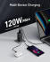 Anker 737 GaNPrime (120W) Fast Charge USB-C en USB-A Adapter Zwart afbeelding 2