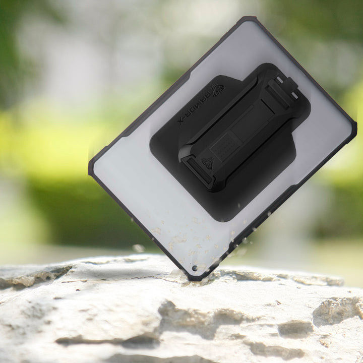 Armor-X Apple iPad 9.7 (2017/2018) Hoes Shockproof Strap Zwart afbeelding 5