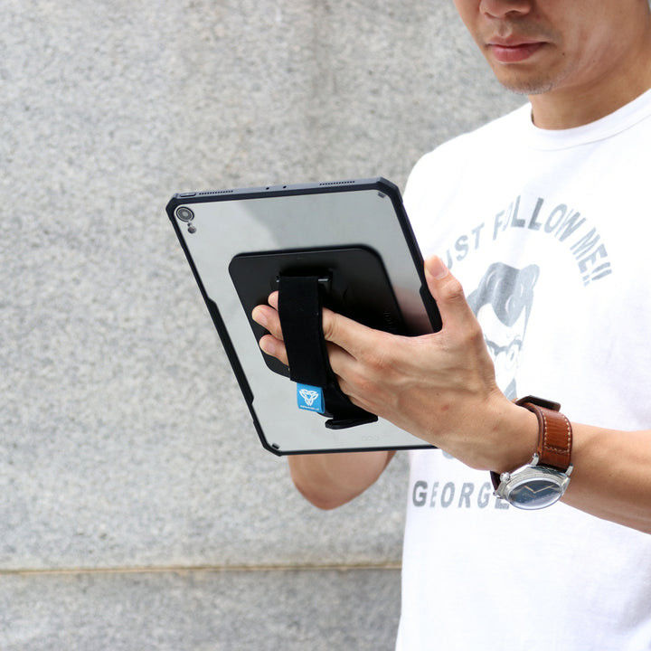 Armor-X Apple iPad 9.7 (2017/2018) Hoes Shockproof Strap Zwart afbeelding 8